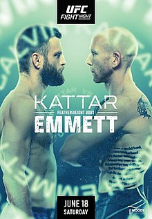 UFC Fight Night: Kattar vs. Emmett - UFC Event Poster (June 18, 2022)