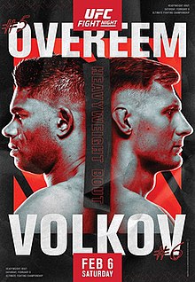 UFC Fight Night: Overeem vs. Volkov - UFC Event Poster (February 06, 2021)