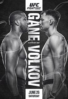 UFC Fight Night: Gane vs. Volkov - UFC Event Poster (June 26, 2021)