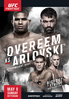 UFC Fight Night: Overeem vs Arlovski - UFC Event Poster (May 08, 2016)