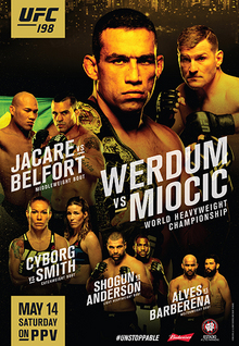 UFC 198: Werdum vs Miocic - UFC Event Poster (May 14, 2016)