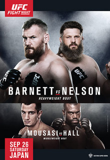 UFC Fight Night: Barnett vs Nelson - UFC Event Poster (September 26, 2015)