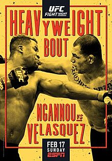 UFC Fight Night: Ngannou vs. Velasquez - UFC Event Poster (February 17, 2019)