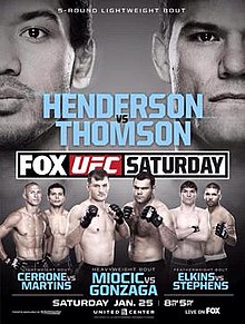 UFC on FOX: Henderson vs Thomson - UFC Event Poster (January 25, 2014)