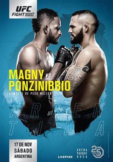 UFC Fight Night: Magny vs. Ponzinibbio - UFC Event Poster (November 17, 2018)