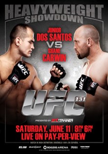 UFC 131: Dos Santos vs Carwin - UFC Event Poster (June 11, 2011)