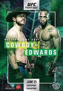 UFC Fight Night: Cowboy vs. Edwards - UFC Event Poster (June 23, 2018)