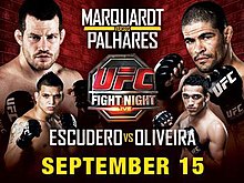 UFC Fight Night: Marquardt vs Palhares - UFC Event Poster (September 15, 2010)