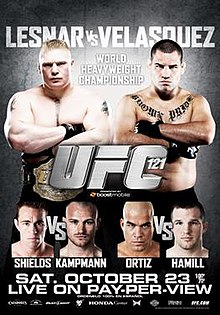 UFC 121: Lesnar vs Velasquez - UFC Event Poster (October 23, 2010)