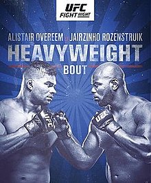 UFC Fight Night: Overeem vs. Rozenstruik - UFC Event Poster (December 07, 2019)