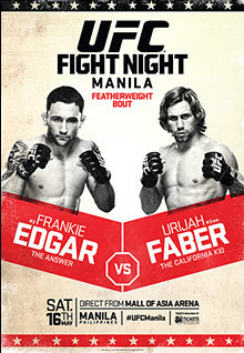 UFC Fight Night: Edgar vs Faber - UFC Event Poster (May 16, 2015)