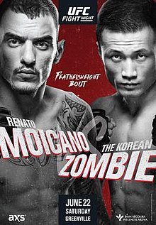 UFC Fight Night: Moicano vs. The Korean Zombie - UFC Event Poster (June 22, 2019)