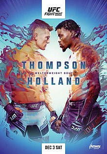 UFC Fight Night: Thompson vs. Holland - UFC Event Poster (December 03, 2022)