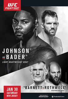 UFC on FOX: Johnson vs. Bader - UFC Event Poster (January 30, 2016)