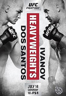 UFC Fight Night: Dos Santos vs. Ivanov - UFC Event Poster (July 14, 2018)