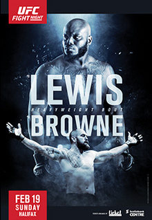 UFC Fight Night: Lewis vs. Browne - UFC Event Poster (February 19, 2017)