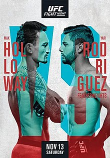 UFC Fight Night: Holloway vs. Rodriguez - UFC Event Poster (November 13, 2021)