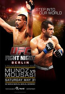 UFC Fight Night: Munoz vs Mousasi - UFC Event Poster (May 31, 2014)