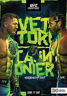 UFC Fight Night: Vettori vs. Cannonier - UFC Event Poster (June 17, 2023)