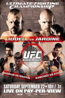 UFC 76: Knockout - UFC Event Poster (September 22, 2007)