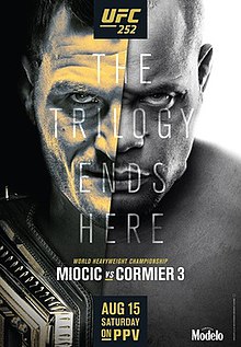 UFC 252: Miocic vs. Cormier 3 - UFC Event Poster (August 15, 2020)