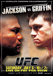 UFC 86: Jackson vs Griffin - UFC Event Poster (July 05, 2008)