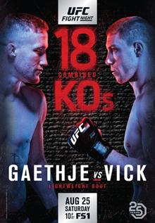 UFC Fight Night: Gaethje vs. Vick - UFC Event Poster (August 25, 2018)