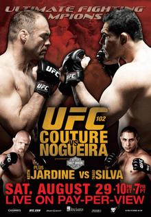 UFC 102: Couture vs Nogueira - UFC Event Poster (August 29, 2009)