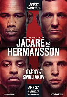 UFC Fight Night: Jacare vs. Hermansson - UFC Event Poster (April 27, 2019)