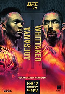 UFC 271: Adesanya vs. Whittaker 2 - UFC Event Poster (February 12, 2022)