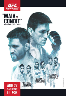 UFC on FOX: Maia vs. Condit - UFC Event Poster (August 27, 2016)