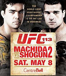 UFC 113: Machida vs Shogun 2 - UFC Event Poster (May 08, 2010)