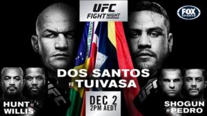 UFC Fight Night: Dos Santos vs. Tuivasa - UFC Event Poster (December 01, 2018)