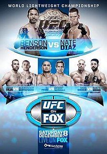 UFC on FOX: Henderson vs Diaz - UFC Event Poster (December 08, 2012)