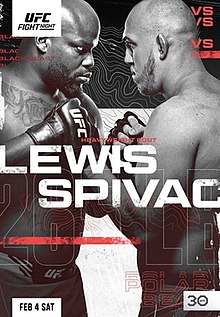 UFC Fight Night: Lewis vs. Spivac - UFC Event Poster (February 04, 2023)