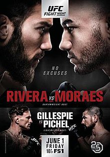 UFC Fight Night: Rivera vs. Moraes - UFC Event Poster (June 01, 2018)