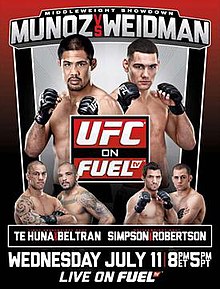 UFC on FUEL TV: Munoz vs Weidman - UFC Event Poster (July 11, 2012)