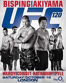 UFC 120: Bisping vs Akiyama - UFC Event Poster (October 16, 2010)