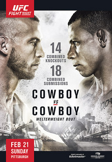 UFC Fight Night: Cowboy vs Cowboy - UFC Event Poster (February 21, 2016)