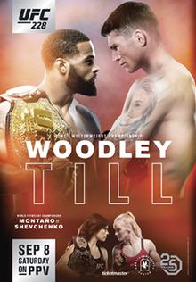 UFC 228: Woodley vs. Till - UFC Event Poster (September 08, 2018)