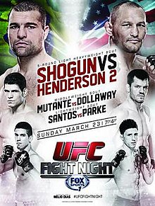 UFC Fight Night: Shogun vs Henderson 2 - UFC Event Poster (March 23, 2014)