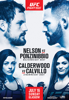 UFC Fight Night: Nelson vs. Ponzinibbio - UFC Event Poster (July 16, 2017)