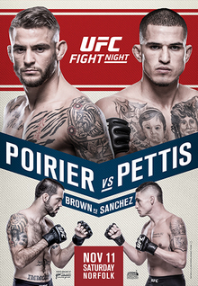 UFC Fight Night: Poirier vs. Pettis - UFC Event Poster (November 11, 2017)