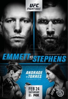 UFC Fight Night: Emmett vs. Stephens - UFC Event Poster (February 24, 2018)