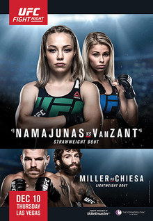 UFC Fight Night: Namajunas vs. VanZant - UFC Event Poster (December 10, 2015)