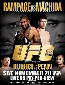 UFC 123: Rampage vs Machida - UFC Event Poster (November 20, 2010)