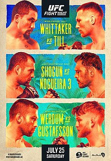 UFC Fight Night: Whittaker vs. Till - UFC Event Poster (July 25, 2020)