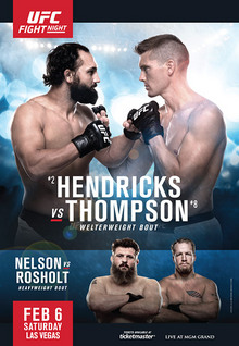 UFC Fight Night: Hendricks vs Thompson - UFC Event Poster (February 06, 2016)