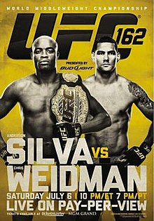 UFC 162: Silva vs Weidman - UFC Event Poster (July 06, 2013)