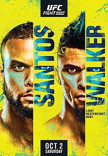 UFC Fight Night: Santos vs. Walker - UFC Event Poster (October 02, 2021)